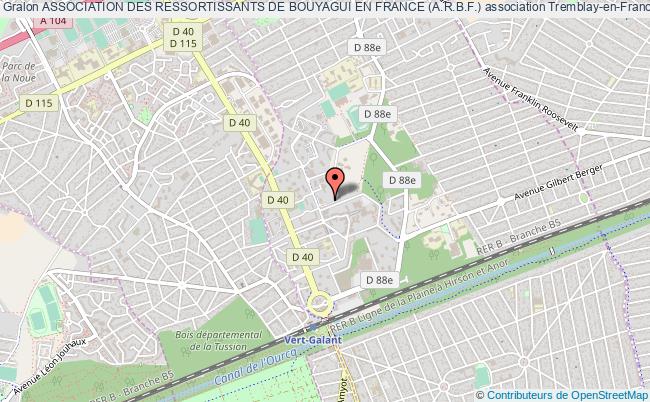 plan association Association Des Ressortissants De Bouyagui En France (a.r.b.f.) Tremblay-en-France