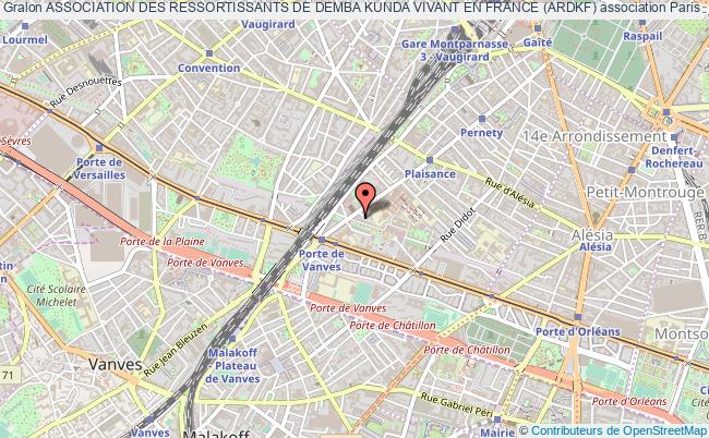 plan association Association Des Ressortissants De Demba Kunda Vivant En France (ardkf) Paris