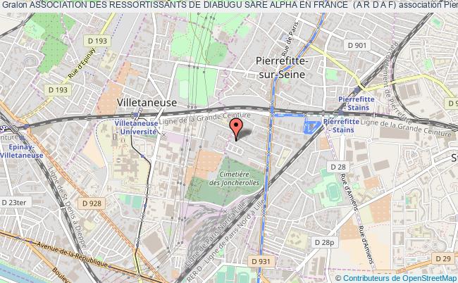 plan association Association Des Ressortissants De Diabugu Sare Alpha En France  (a R D A F) Pierrefitte-sur-Seine