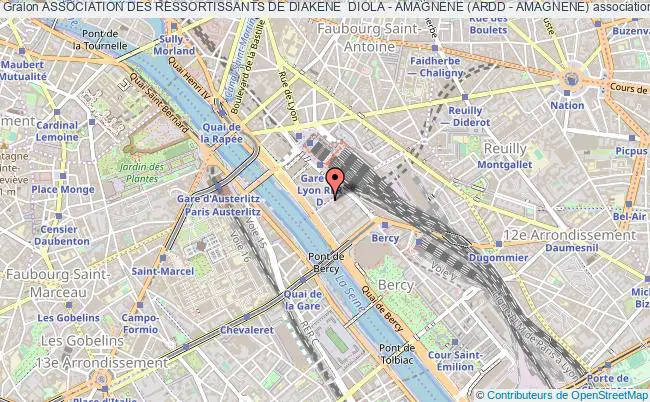plan association Association Des Ressortissants De Diakene  Diola - Amagnene (ardd - Amagnene) Paris