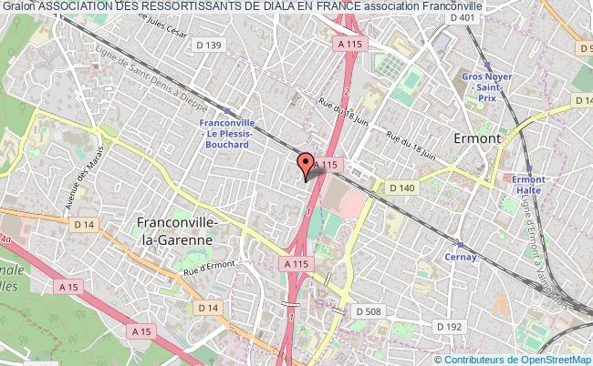 plan association Association Des Ressortissants De Diala En France Franconville
