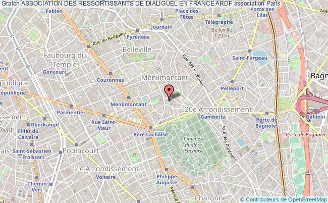 plan association Association Des Ressortissants De Dialiguel En France Ardf Paris