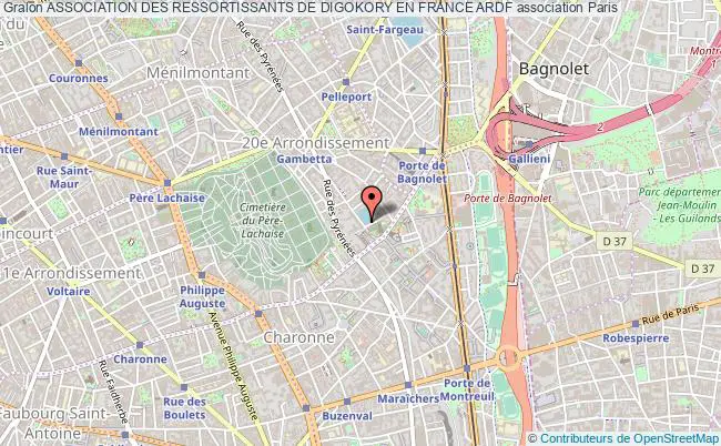 plan association Association Des Ressortissants De Digokory En France Ardf Paris