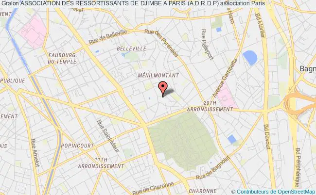 plan association Association Des Ressortissants De Djimbe A Paris (a.d.r.d.p) Paris