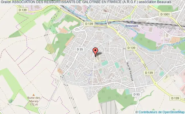plan association Association Des Ressortissants De Galoyabe En France (a.r.g.f.) Beauvais