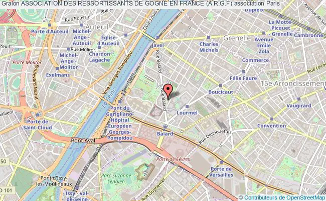 plan association Association Des Ressortissants De Gogne En France (a.r.g.f) Paris