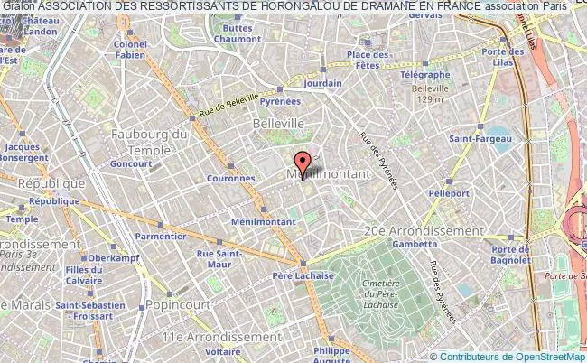 plan association Association Des Ressortissants De Horongalou De Dramane En France Paris
