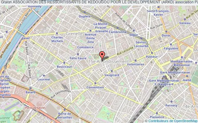 plan association Association Des Ressortissants De Kedougou Pour Le Developpement (arkd) Paris