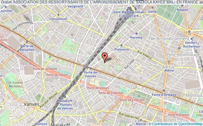 plan association Association Des Ressortissants De L'arrondissement De Sadiola Kayes Mali En France Paris