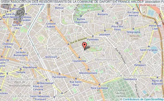 plan association Association Des Ressortissants De La Commune De Dafort En France Arcde/f Paris