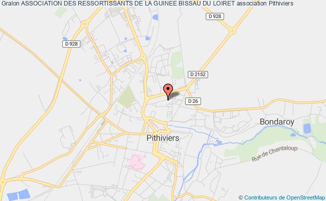 plan association Association Des Ressortissants De La Guinee Bissau Du Loiret Pithiviers