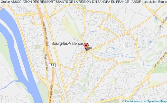 plan association Association Des Ressortissants De La RÉgion D'itsandra En France - Ardif Bourg-lès-Valence