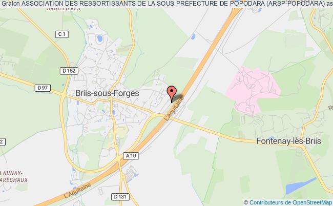 plan association Association Des Ressortissants De La Sous PrÉfecture De Popodara (arsp-popodara) Briis-sous-Forges
