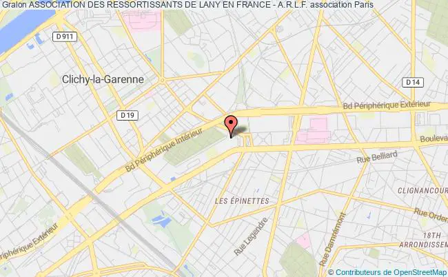 plan association Association Des Ressortissants De Lany En France - A.r.l.f. Paris