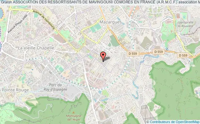 plan association Association Des Ressortissants De Mavingouni Comores En France (a.r.m.c.f.) Marseille