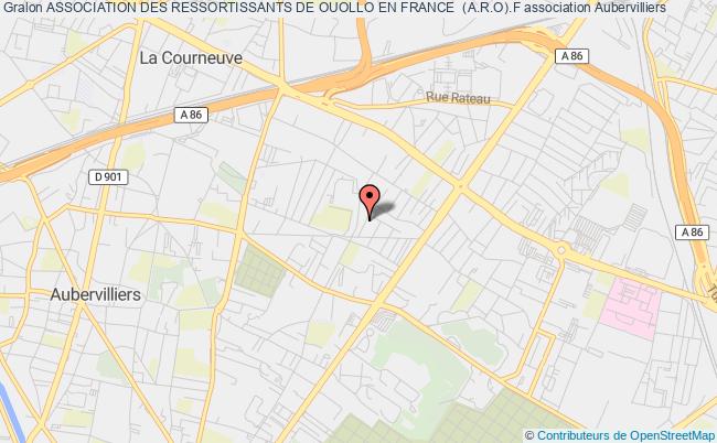 plan association Association Des Ressortissants De Ouollo En France  (a.r.o).f Aubervilliers