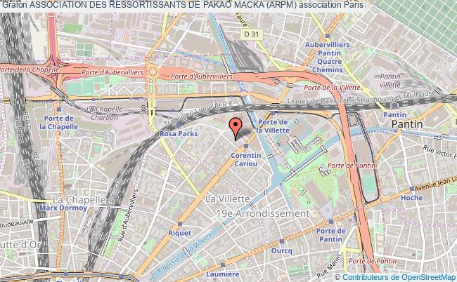 plan association Association Des Ressortissants De Pakao Macka (arpm) Paris