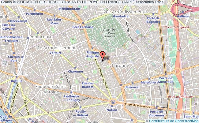 plan association Association Des Ressortissants De Poye En France (arpf) Paris