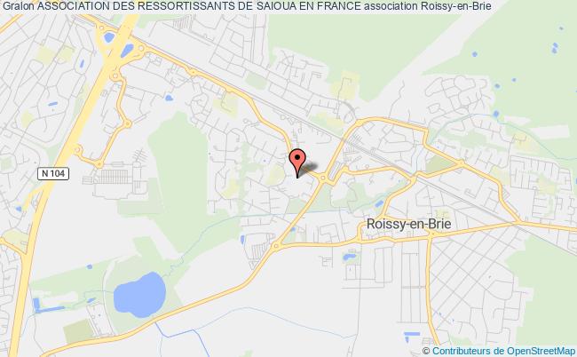 plan association Association Des Ressortissants De Saioua En France Roissy-en-Brie