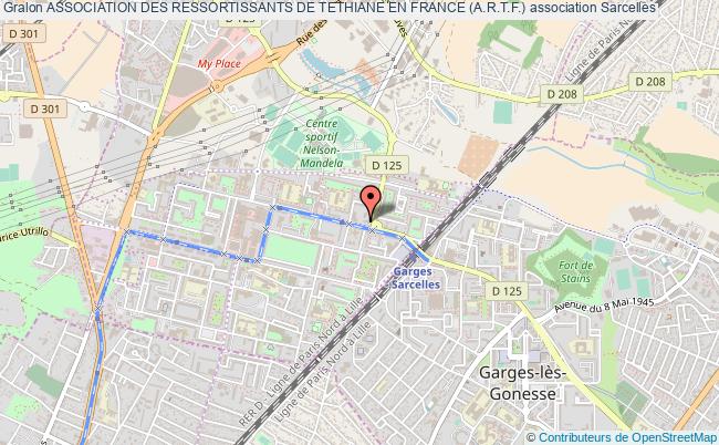 plan association Association Des Ressortissants De Tethiane En France (a.r.t.f.) Sarcelles