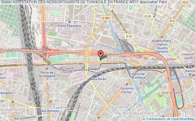 plan association Association Des Ressortissants De Tonhoule En France Artf Paris