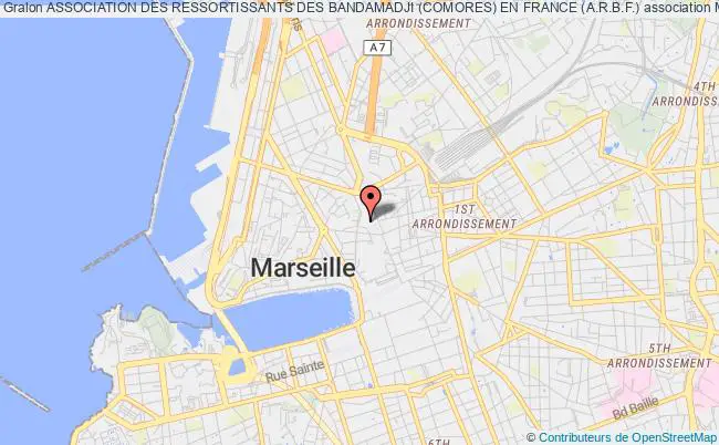 plan association Association Des Ressortissants Des Bandamadji (comores) En France (a.r.b.f.) Marseille