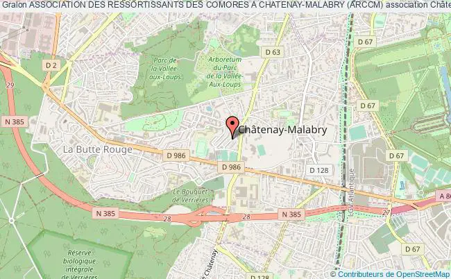 plan association Association Des Ressortissants Des Comores A Chatenay-malabry (arccm) Châtenay-Malabry
