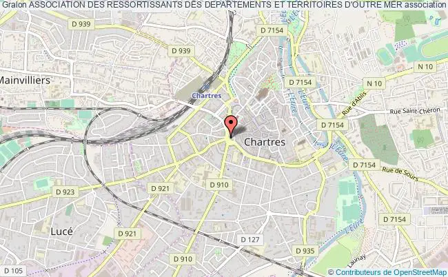 plan association Association Des Ressortissants Des Departements Et Territoires D'outre Mer Chartres