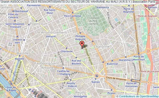 plan association Association Des Ressortissants Du Secteur De Yahinane Au Mali (a.r.s.y.) Paris