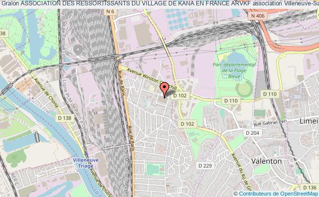 plan association Association Des Ressortissants Du Village De Kana En France Arvkf Villeneuve-Saint-Georges