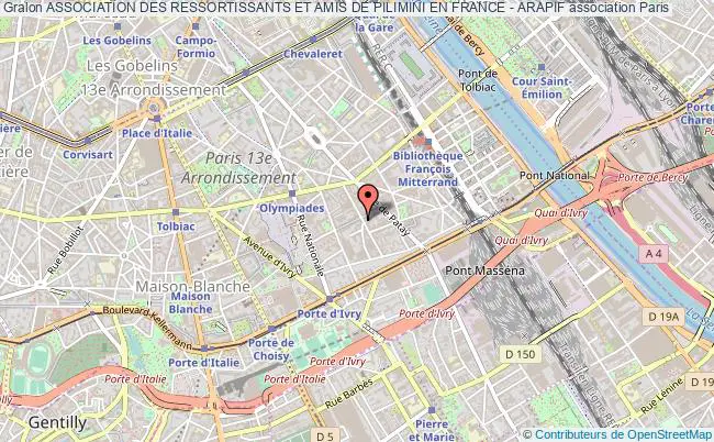 plan association Association Des Ressortissants Et Amis De Pilimini En France - Arapif Paris