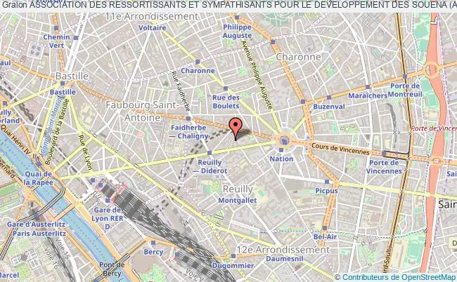 plan association Association Des Ressortissants Et Sympathisants Pour Le Developpement Des Souena (ards) Paris