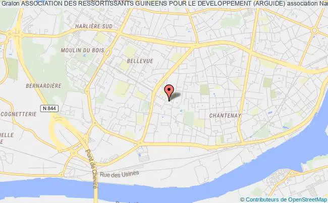 plan association Association Des Ressortissants Guineens Pour Le Developpement (arguide) Nantes