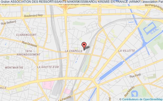 plan association Association Des Ressortissants Makankissimarou Kremis En France (armkf) PARIS