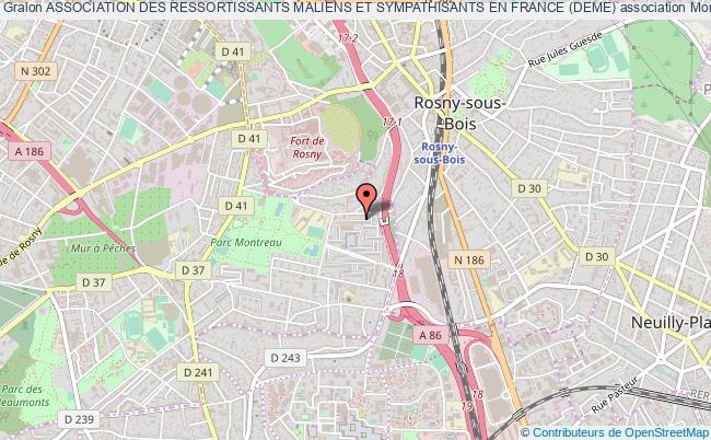 plan association Association Des Ressortissants Maliens Et Sympathisants En France (deme) Montreuil