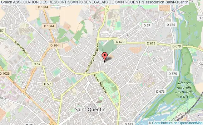 plan association Association Des Ressortissants SÉnÉgalais De Saint-quentin Saint-Quentin
