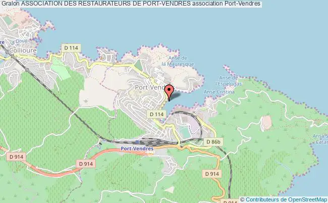 plan association Association Des Restaurateurs De Port-vendres Port-Vendres