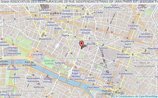 plan association Association Des Restaurateurs De Rue Independants Paris Idf (arri Paris Idf) Paris 2e