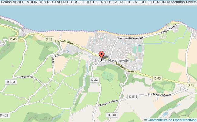 plan association Association Des Restaurateurs Et Hoteliers De La Hague - Nord Cotentin Urville-Nacqueville