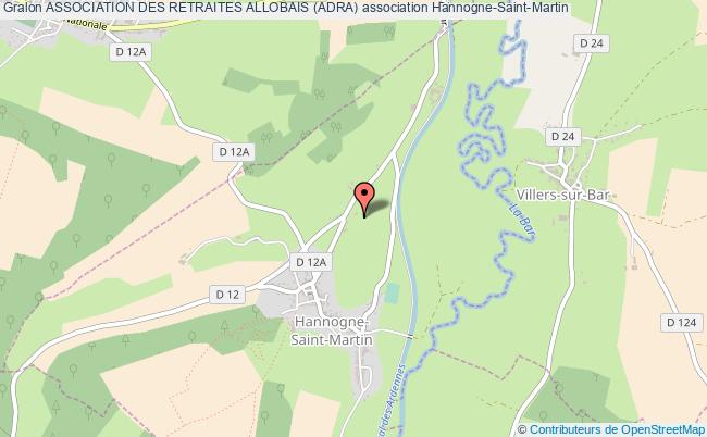 plan association Association Des Retraites Allobais (adra) Hannogne-Saint-Martin