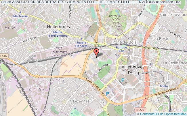 plan association Association Des Retraites Cheminots Fo De Hellemmes Lille Et Environs Lille Hellemmes