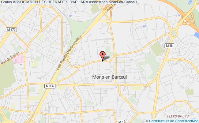 plan association Association Des Retraites D'api  Ara Mons-en-Baroeul