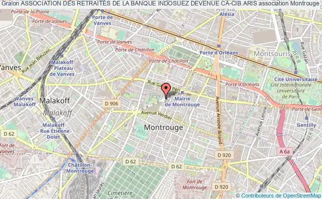 plan association Association Des RetraitÉs De La Banque Indosuez Devenue Ca-cib.aris Montrouge