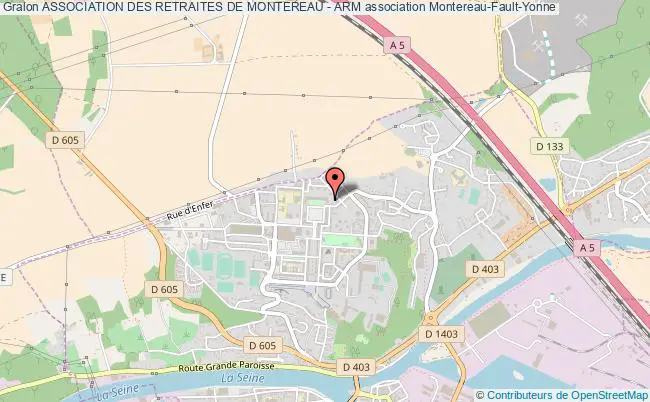 plan association Association Des Retraites De Montereau - Arm Montereau-Fault-Yonne
