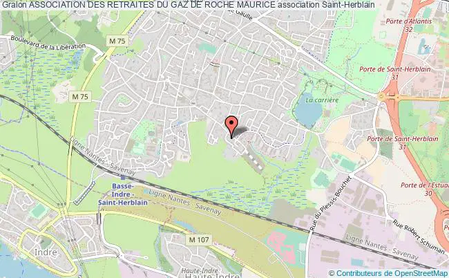 plan association Association Des Retraites Du Gaz De Roche Maurice Saint-Herblain