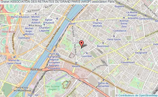 plan association Association Des Retraites Du Grand Paris (argp) Paris