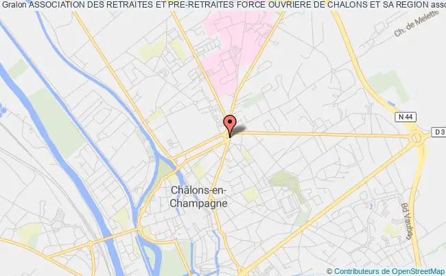 plan association Association Des Retraites Et Pre-retraites Force Ouvriere De Chalons Et Sa Region Châlons-en-Champagne