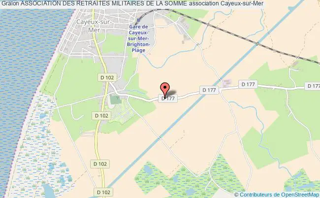 plan association Association Des Retraites Militaires De La Somme Cayeux-sur-Mer