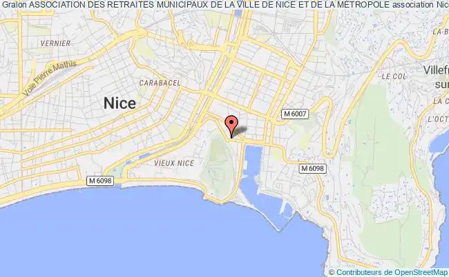 plan association Association Des Retraites Municipaux De La Ville De Nice Et De La MÉtropole Nice