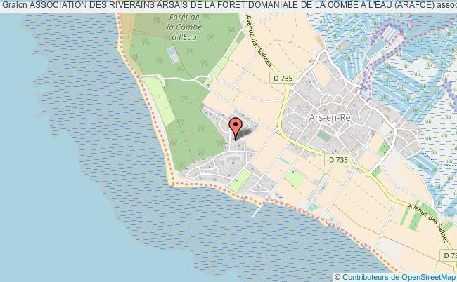 ASSOCIATION DES RIVERAINS ARSAIS DE LA FORET DOMANIALE DE LA COMBE A L'EAU (ARAFCE)